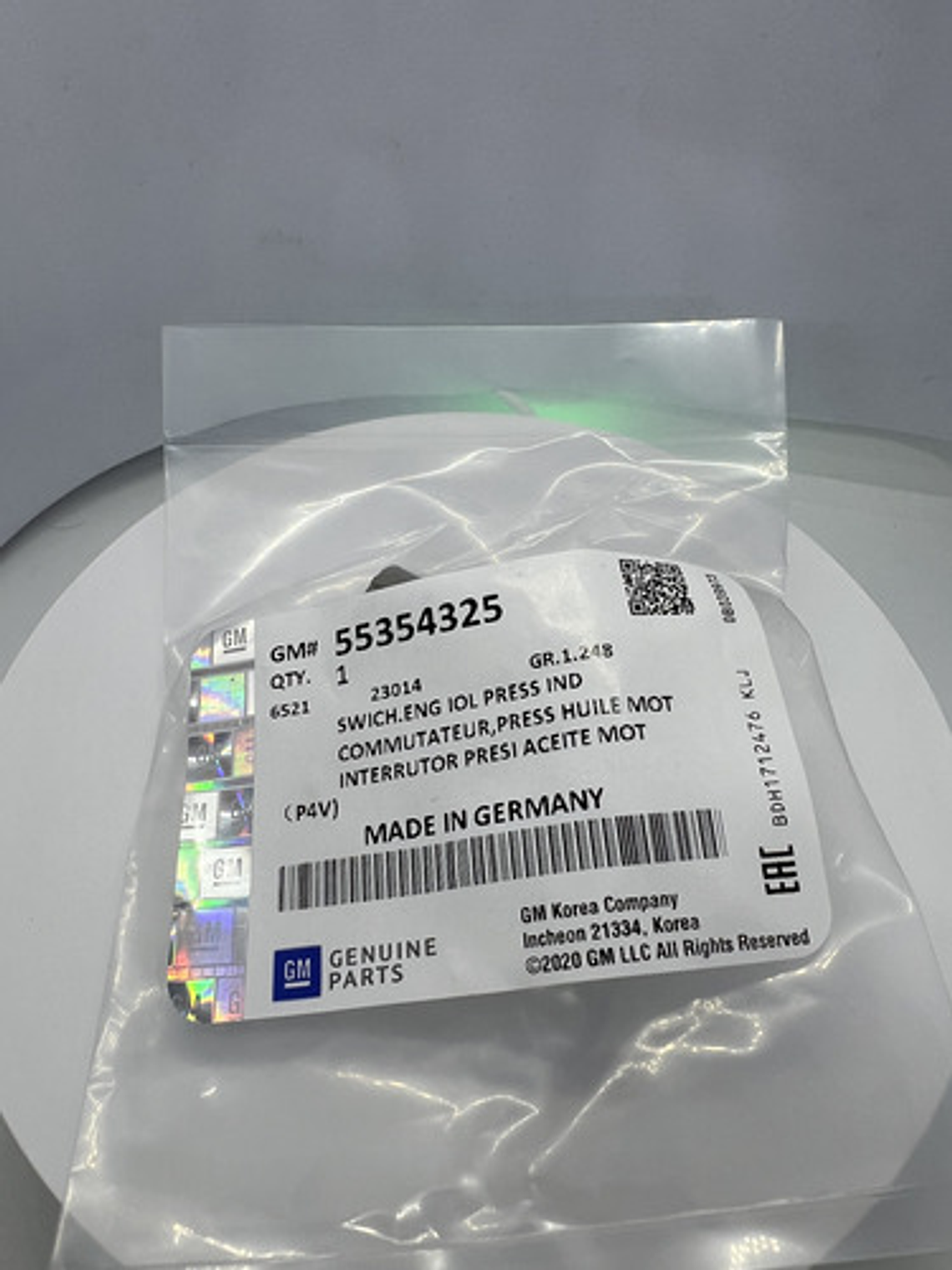 Sensor Presion Aceite Chevrolet Cruze Opel Astra Corsa Gm 4