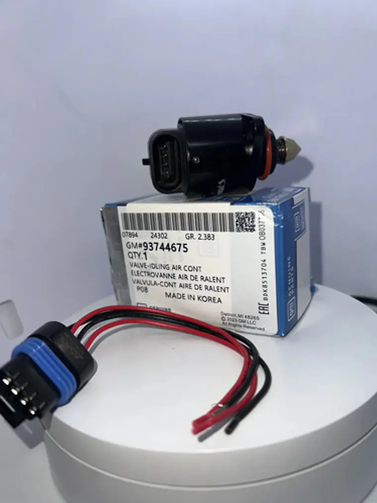 Valvula Iac Con Conector Aveo, Optra, Corsa, Spark, Matiz Or 3