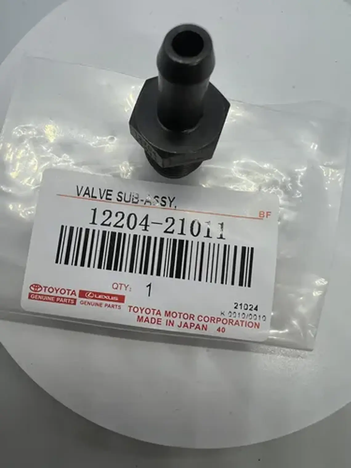 Valvula Pcv Toyota Yaris 99-16 Original Japon Garantia 3