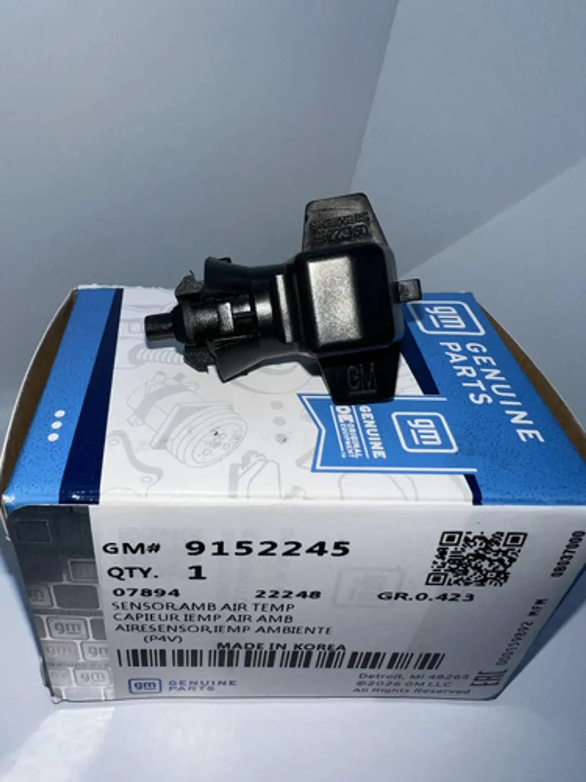 Sensor Temperatura Aire Exterior Gm 09152245 2