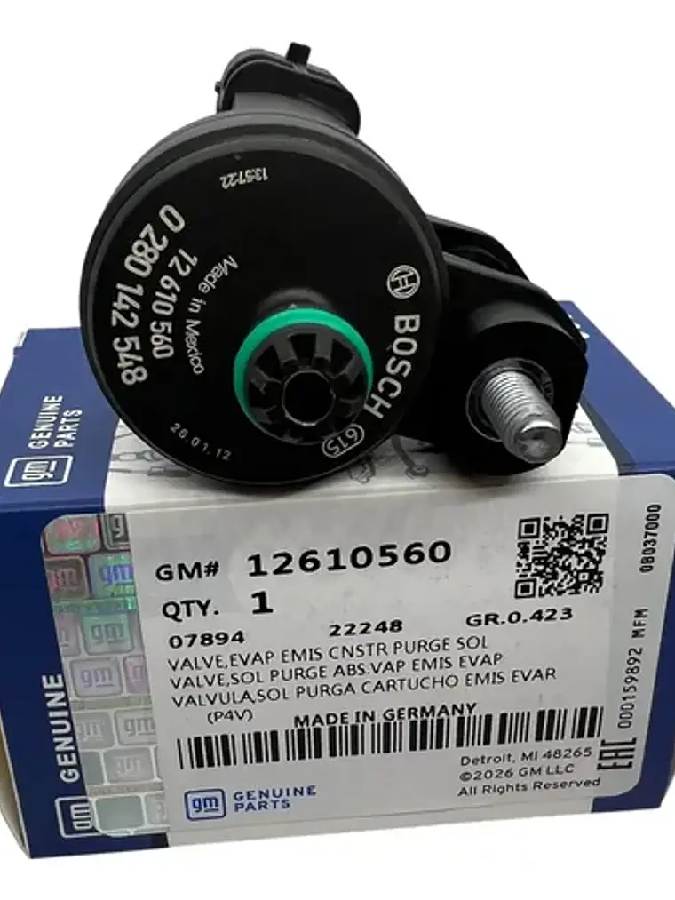 Valvula Solenoide Purga Chevrolet Camaro 3.6 Original Gm 1