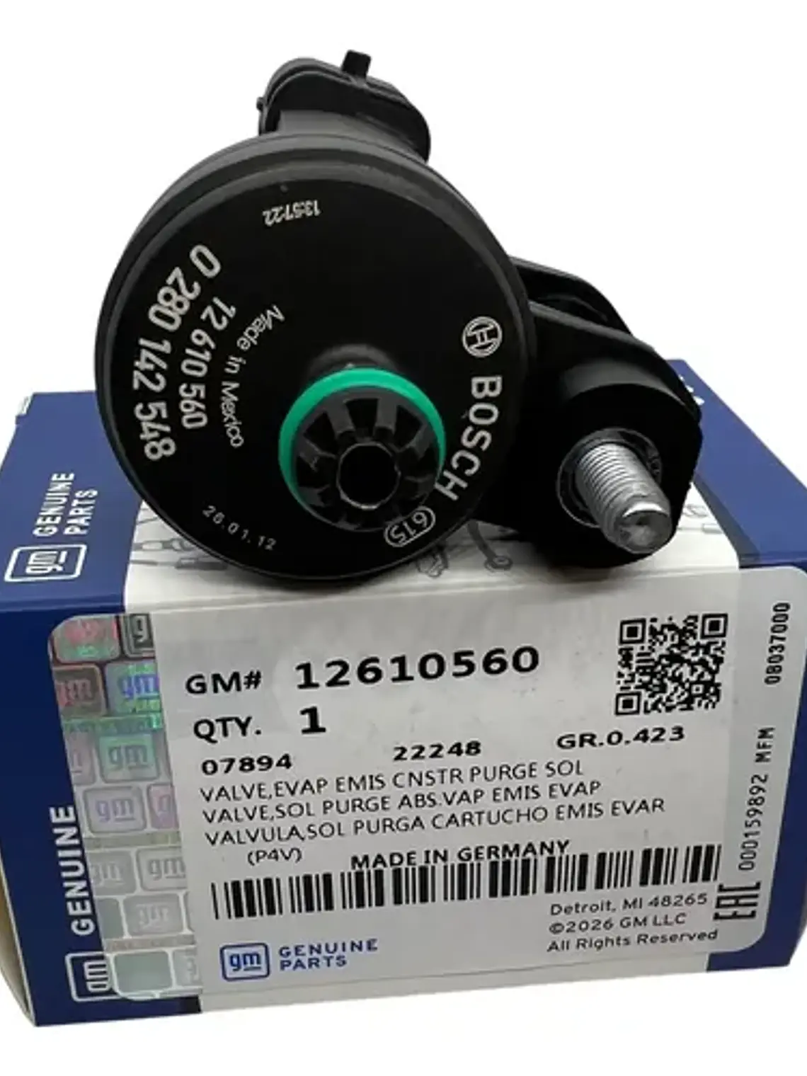 Valvula Solenoide Purga Chevrolet Traverse 09-19 Original Gm 1