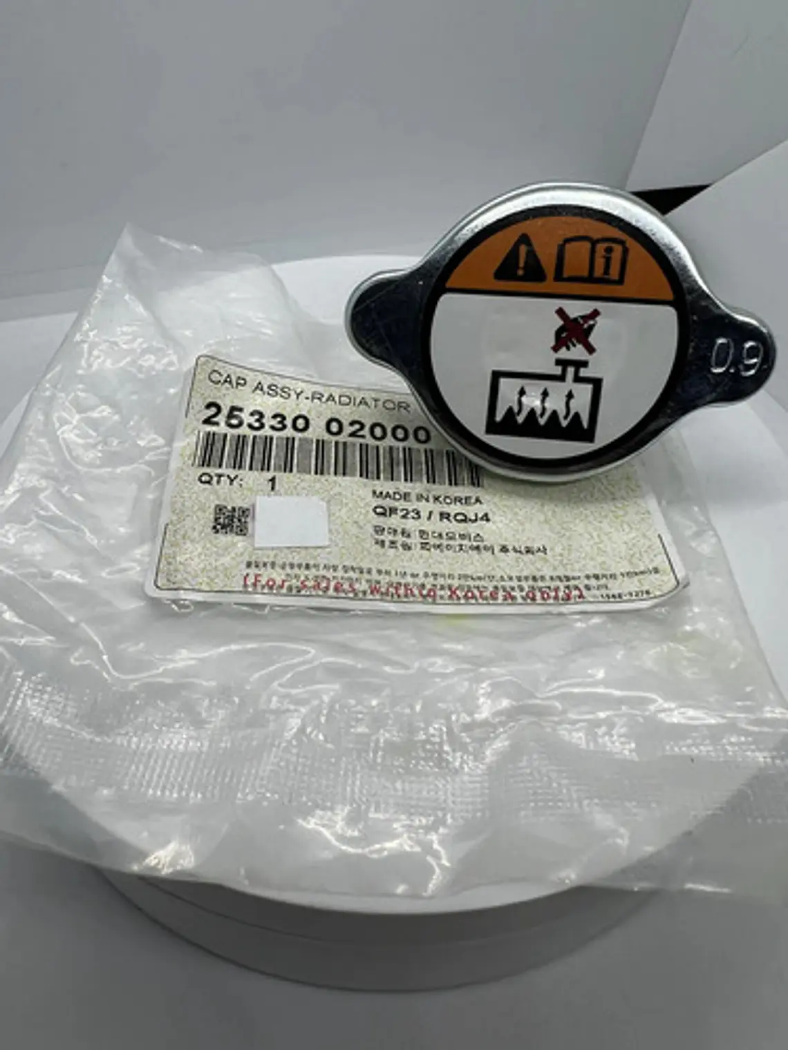 Tapa De Radiador Para Hyundai Y Kia, 0.9 Bar Koreana 2