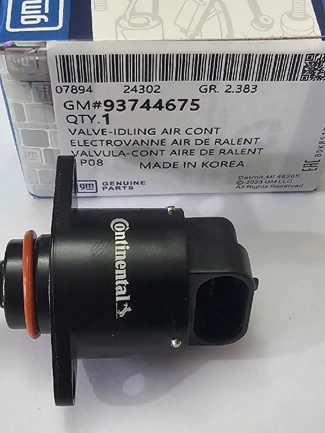 Valvula Iac Chevrolet Aveo, Optra, Corsa, Spark, Matiz Garan 2