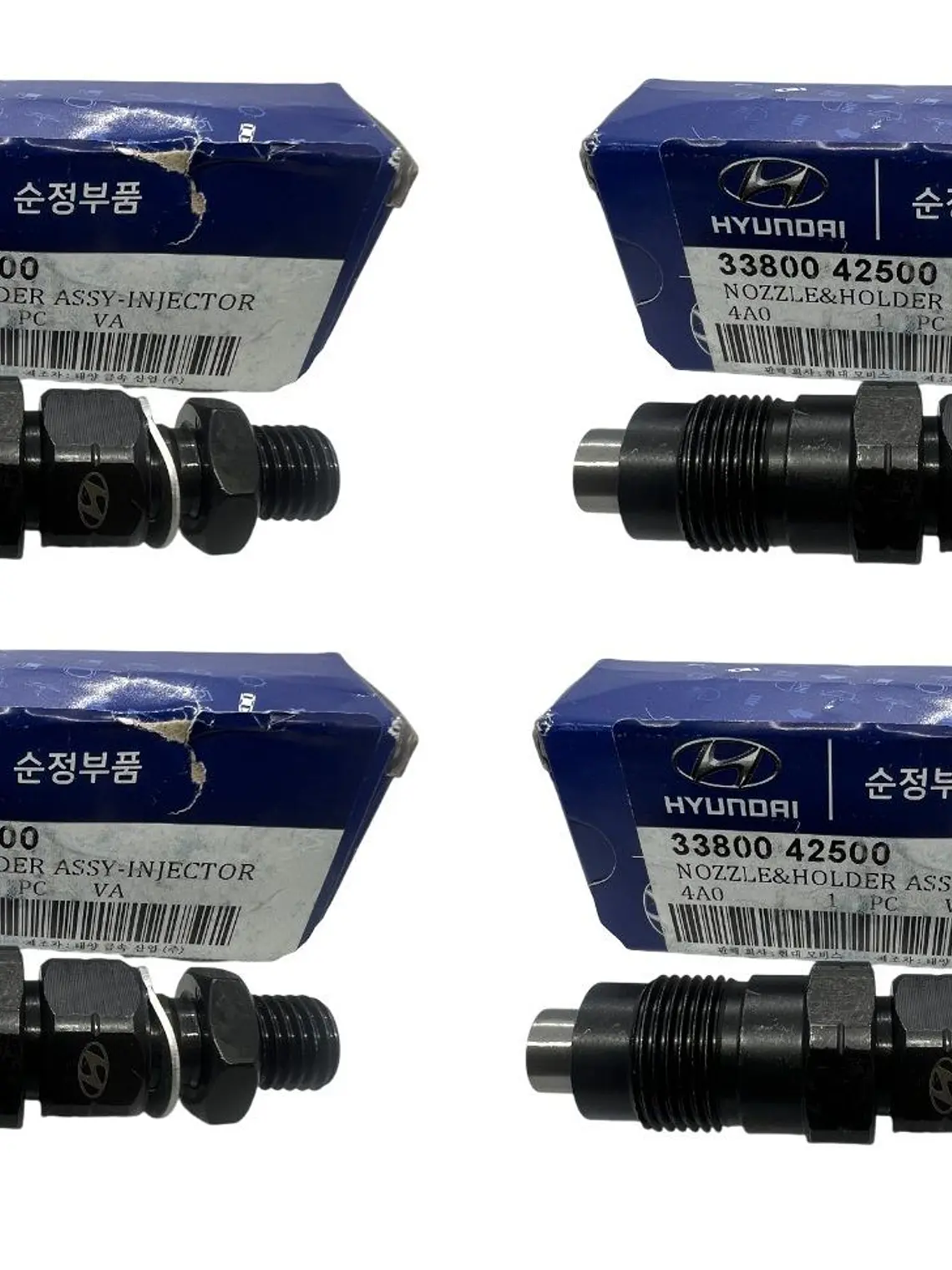 4 Inyectores Para Hyundai Porter 04-10 H1 H100 Terracan 2.5 Kia Frontier 2.5 ORIGINAL 1