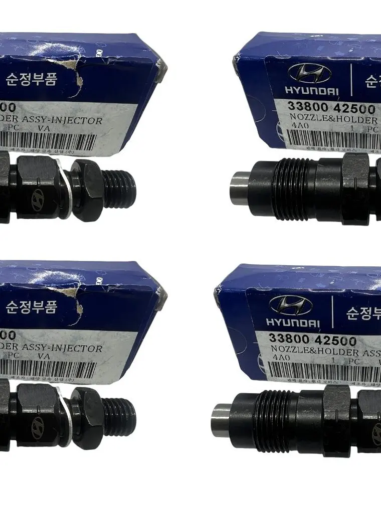 4 Inyectores Para Hyundai Porter 04-10 H1 H100 Terracan 2.5 Kia Frontier 2.5 ORIGINAL 1