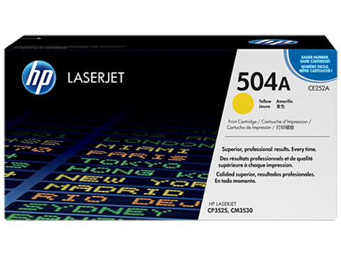 HP 504A Yellow Laserjet Toner Car CE252A
