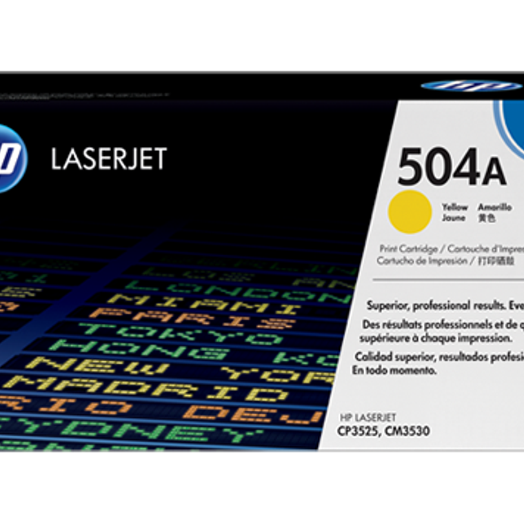 HP 504A Yellow Laserjet Toner Car CE252A 1