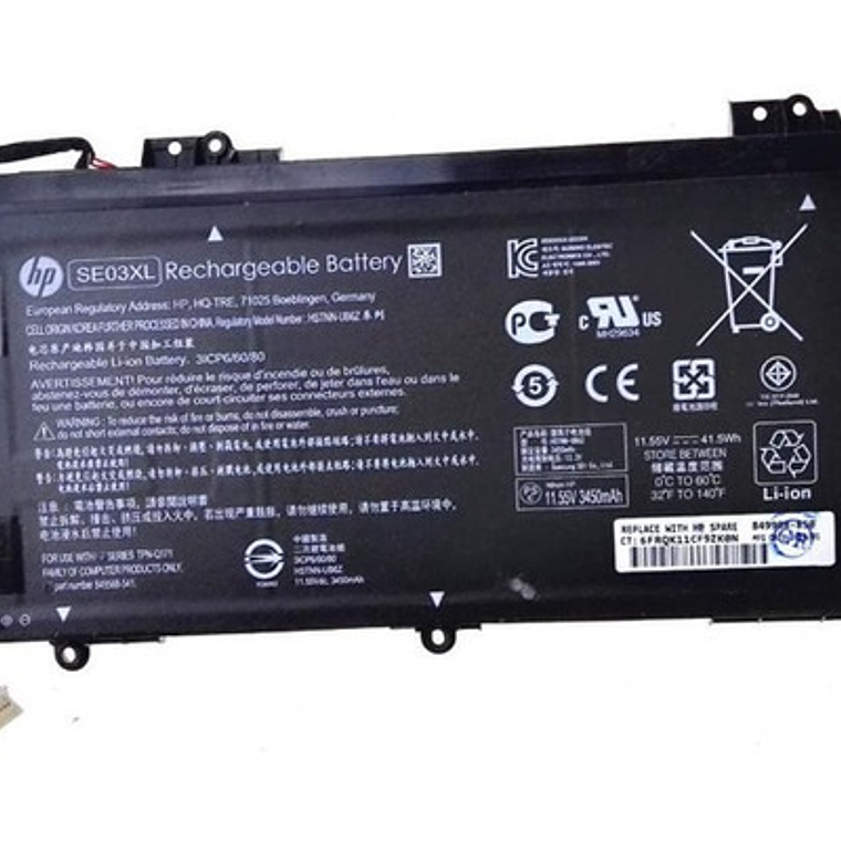Bateria Original HP 10.8V 41.5 Wh 849908-850 1