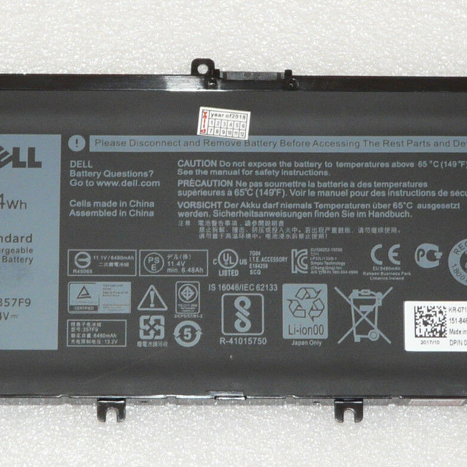 Bateria Original Dell Inspiron 15 71JF4 1