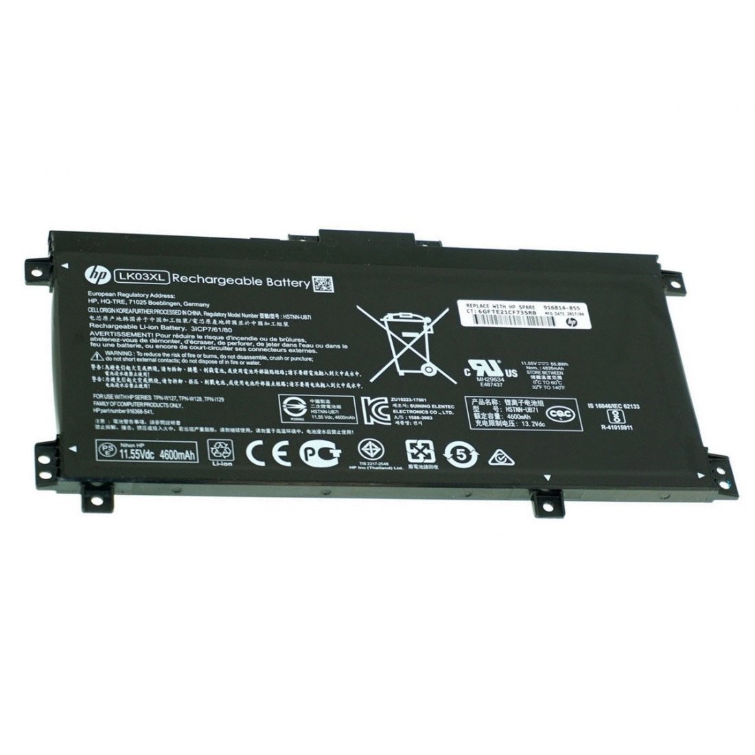 Bateria Original HP Lk03Xl Envy X 916814-855 1