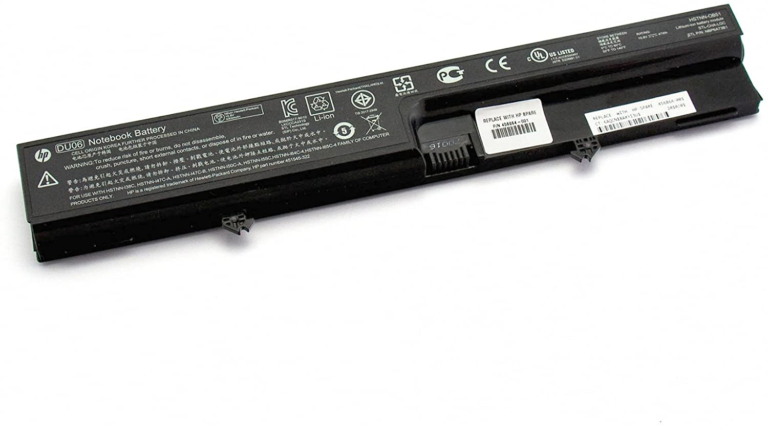 8-Cell 4400mAh Laptop Battery For HP Compaq 6730s/CT, 6735s, 6830s, 610, 615, 550 – Replaces HSTNN-IB62, KU532AA
