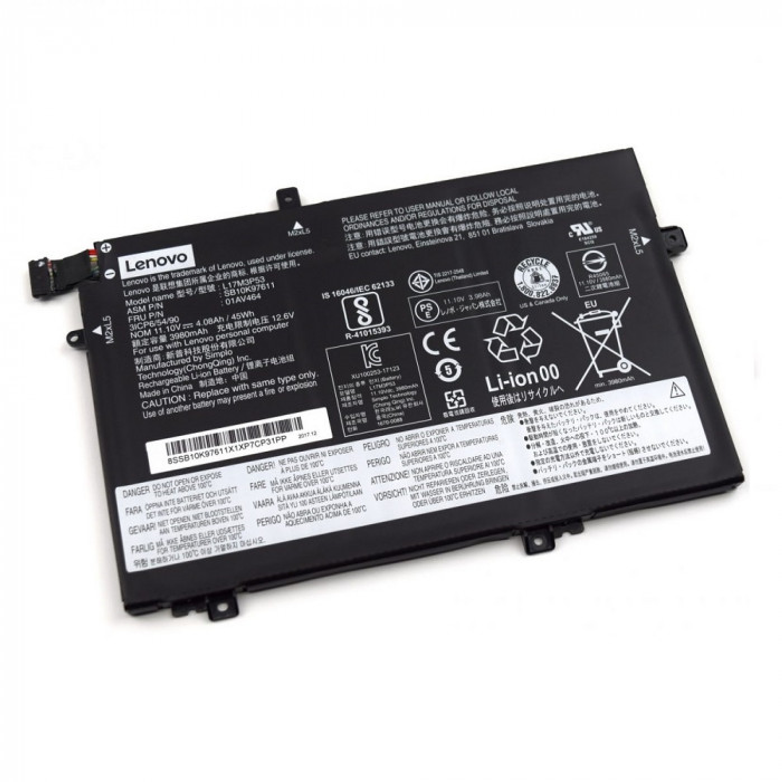 Bateria Original Lenovo Thinkpad  01AV464 1