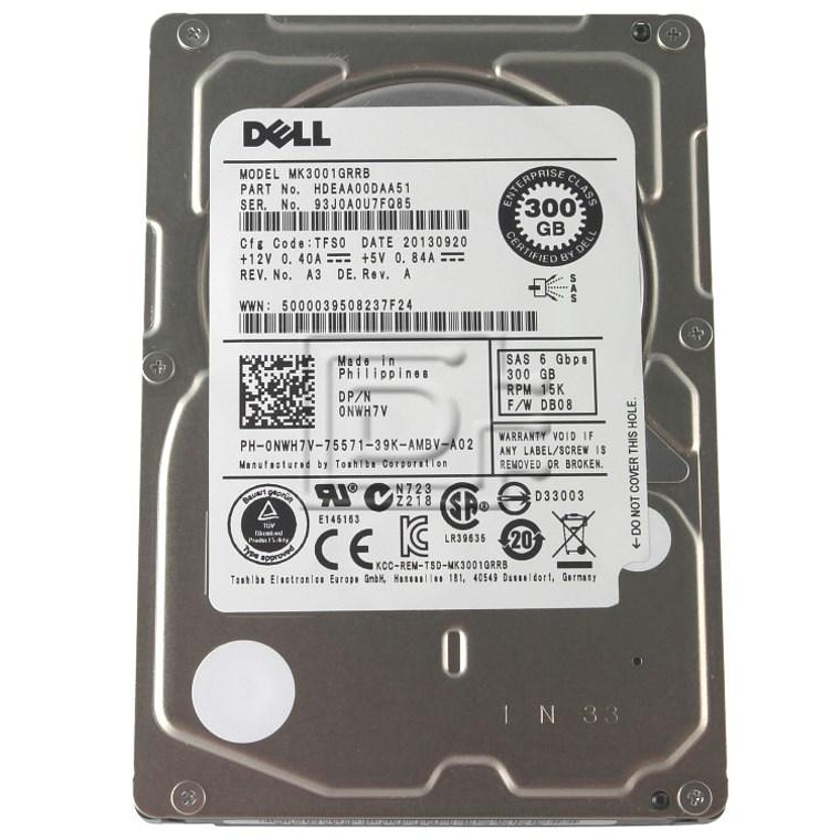 Disco Duro Dell M3Nh7 300 Gb 15K  M3MH7 1