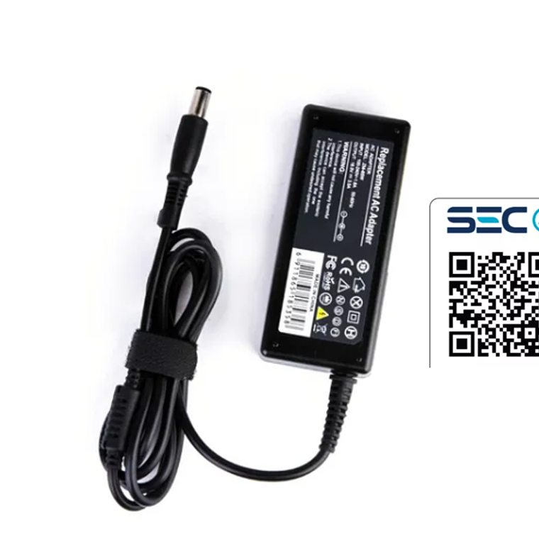 Cargador Alternativo HP 65W 18.5V 3.5A Conector Pin Central 7.4x5.0 1