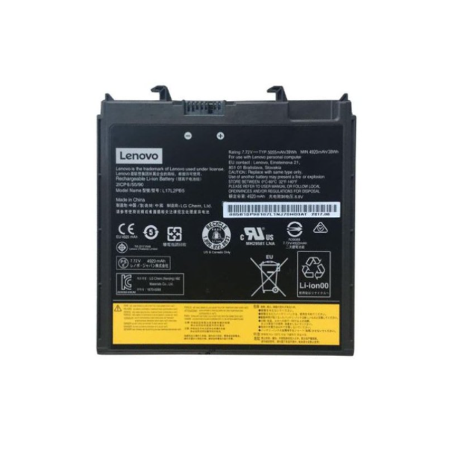 Bateria Original Lenovo 7.68V 38W L17L2PB5 1