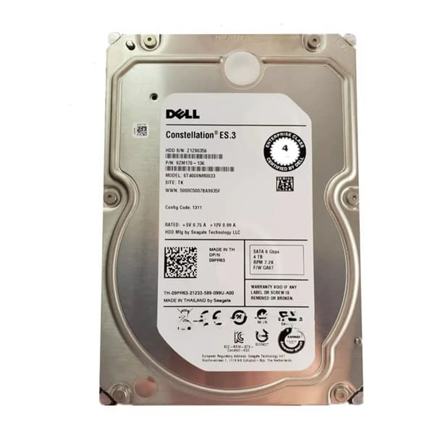 Disco Duro Dell 4Tb 6G 7.2K 3.5 S 09PR63 1
