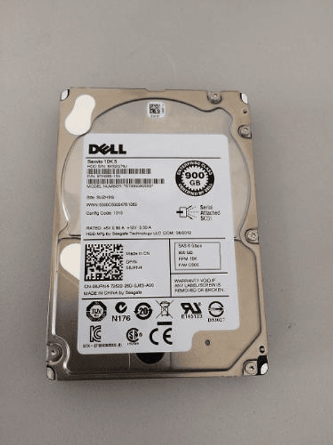 Disco Duro Dell 900 Gb 6G 10K 2.5 08JRN4