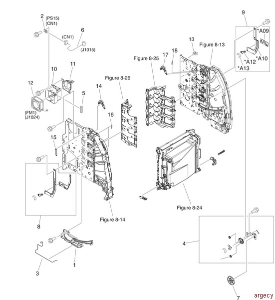 Left Drum Lock Arm R RC1-1169 1