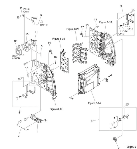 Left Drum Lock Arm R RC1-1169