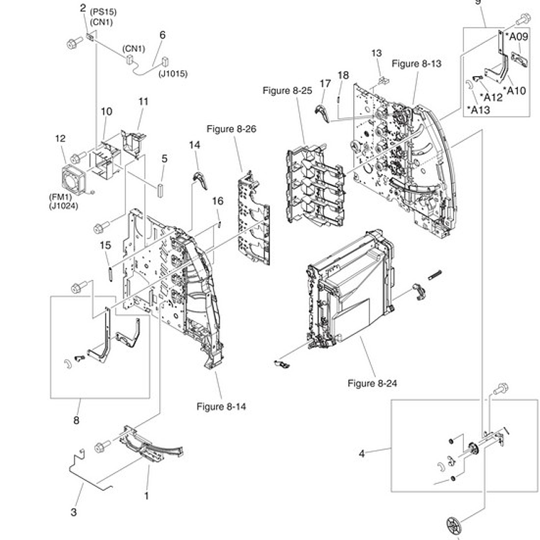 Left Drum Lock Arm R RC1-1169 1