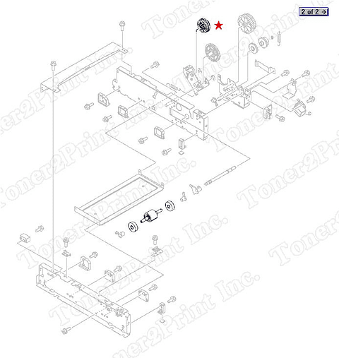 25 Tooth/38 Tooth Dual Gear Assy  RC1-1902