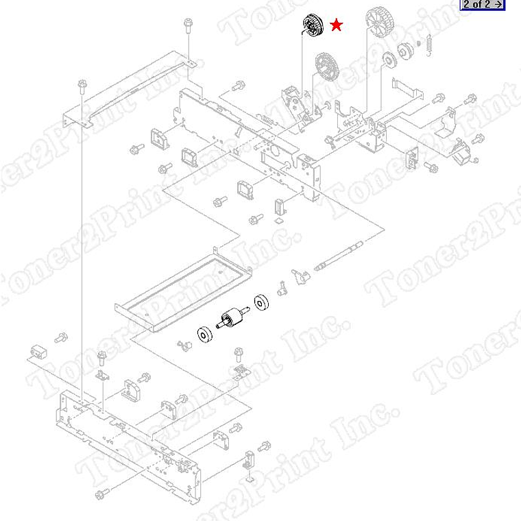 25 Tooth/38 Tooth Dual Gear Assy  RC1-1902 1