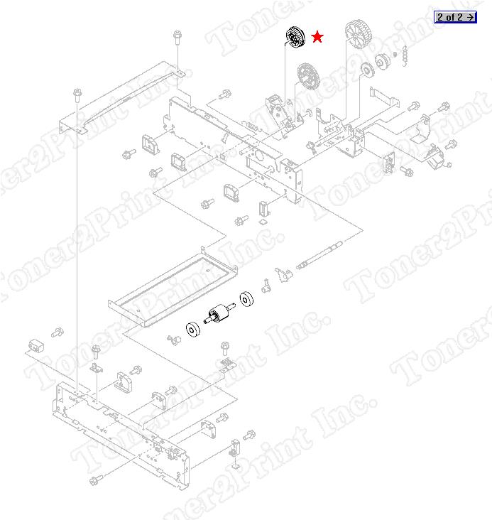 25 Tooth/38 Tooth Dual Gear Assy  RC1-1902 1
