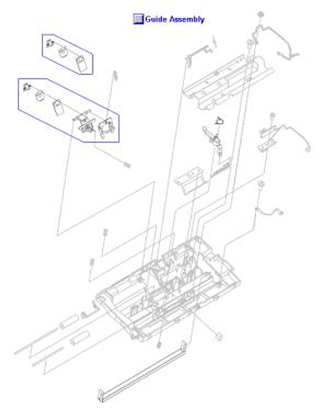White Platen Assy Strip R RF5-3235