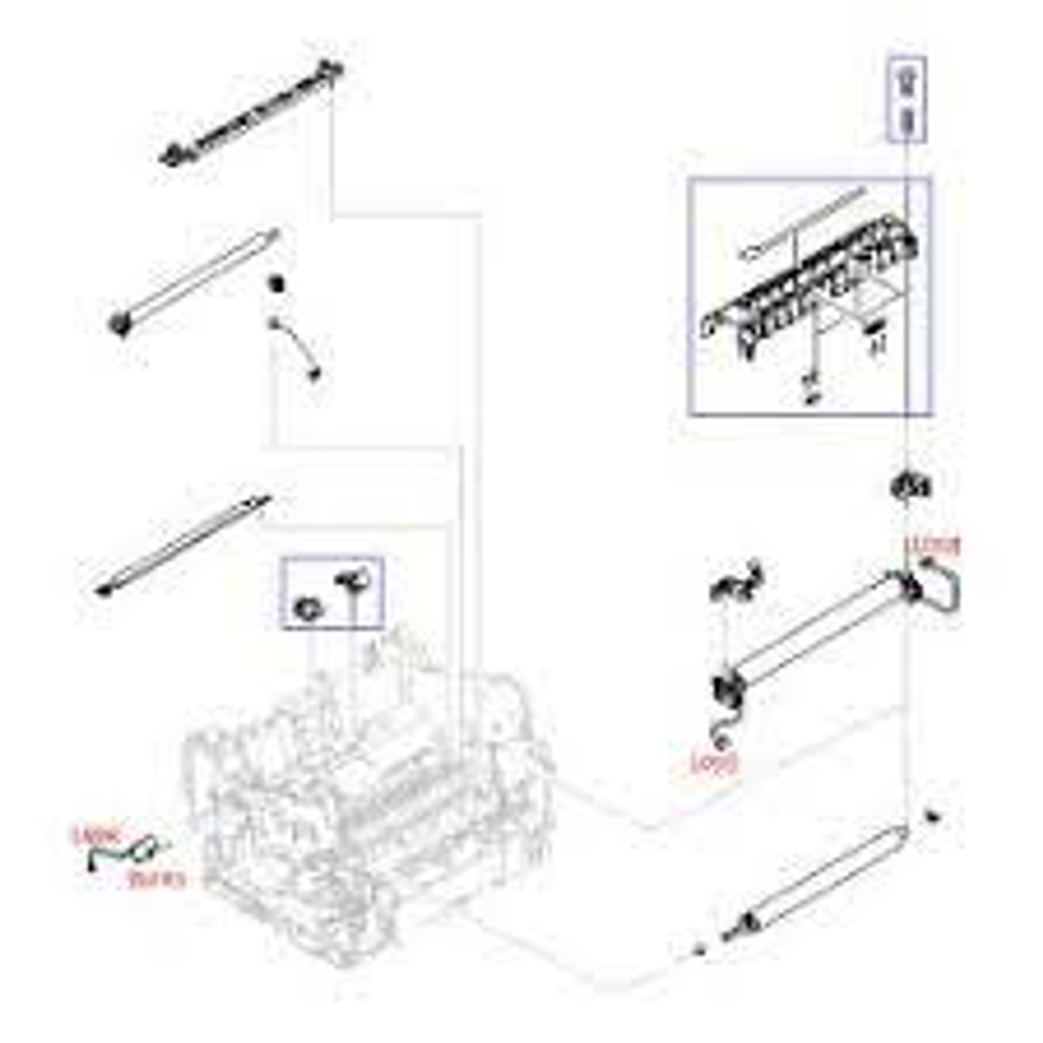 Mount Left Roller Pressure R RG5-4591 1