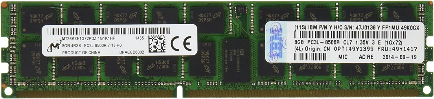 Memoria 8Gb (1X8Gb) 1066Mhz Pc3-8 49Y1399 1