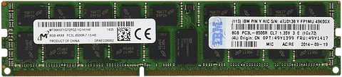 Memoria 8Gb (1X8Gb) 1066Mhz Pc3-8 49Y1399