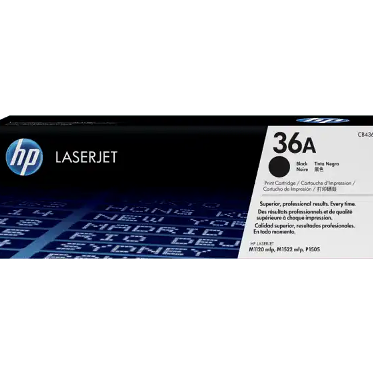 Cartucho Original De Tóner Negro  CB436A 1