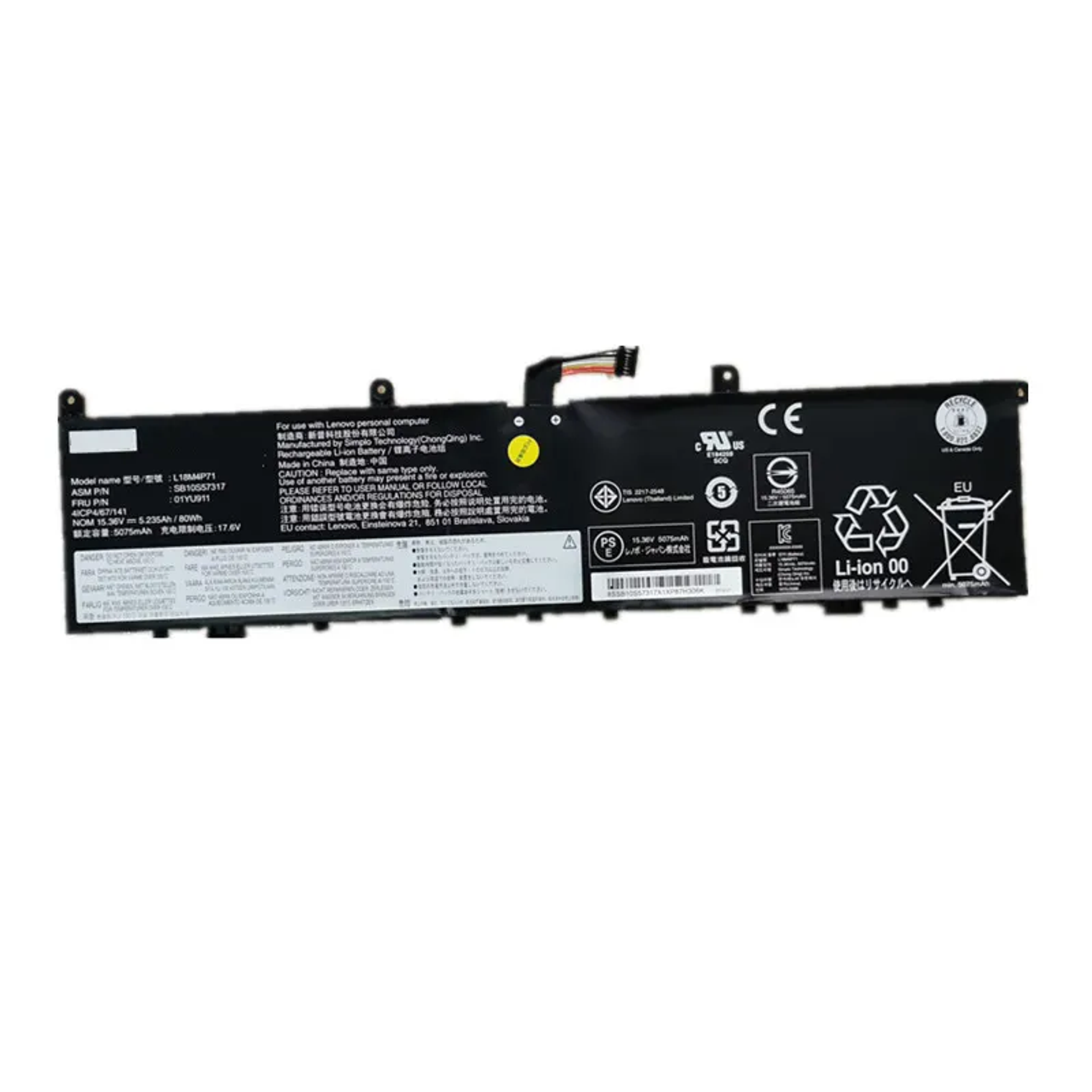 Bateria Para Lenovo Thinkpad P1 X1 Extreme 01Ay968 L17C4P72 1