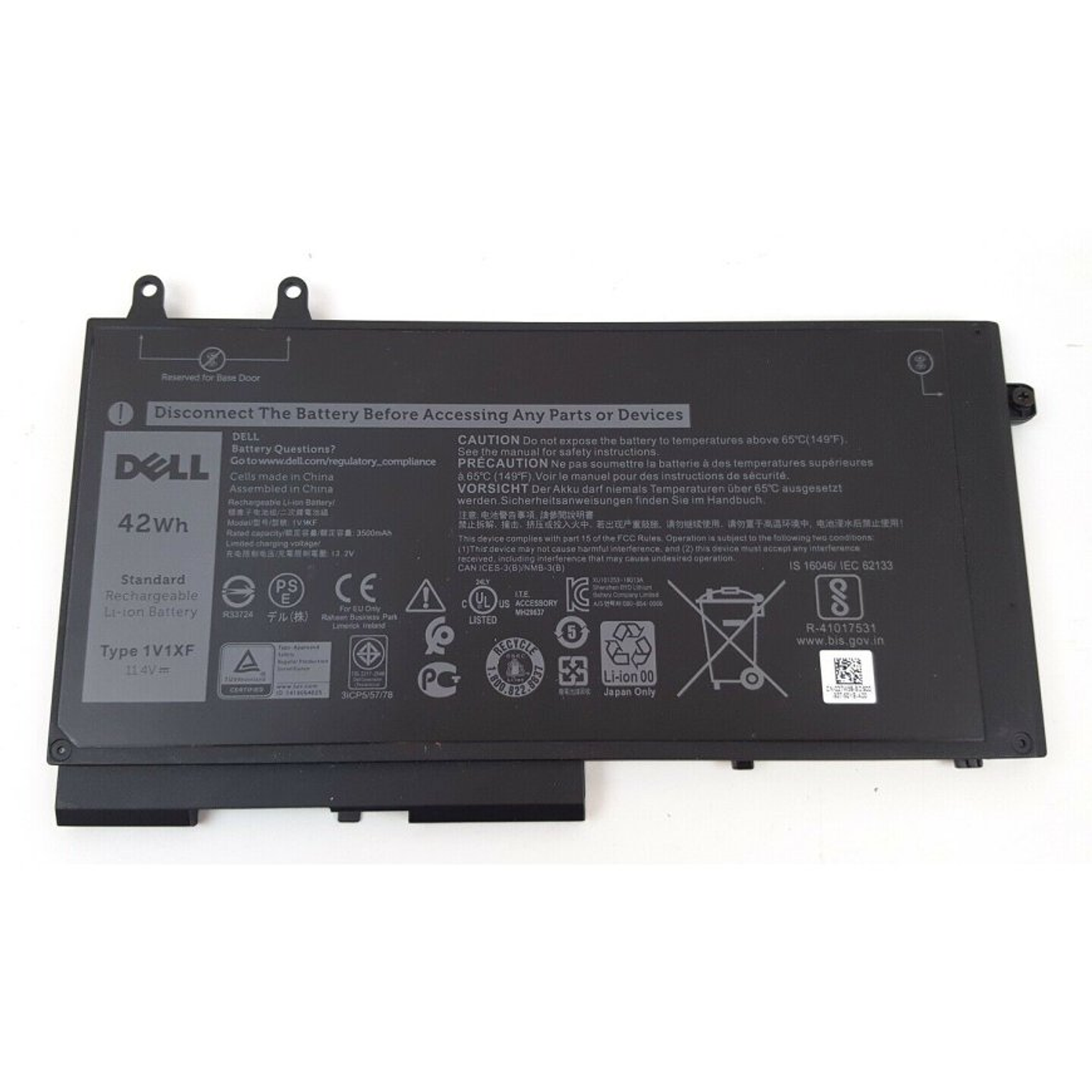 Bateria Original Dell  Latitude 5400 Black 51Wh 11.4V 3 Celdas R8D7N 1