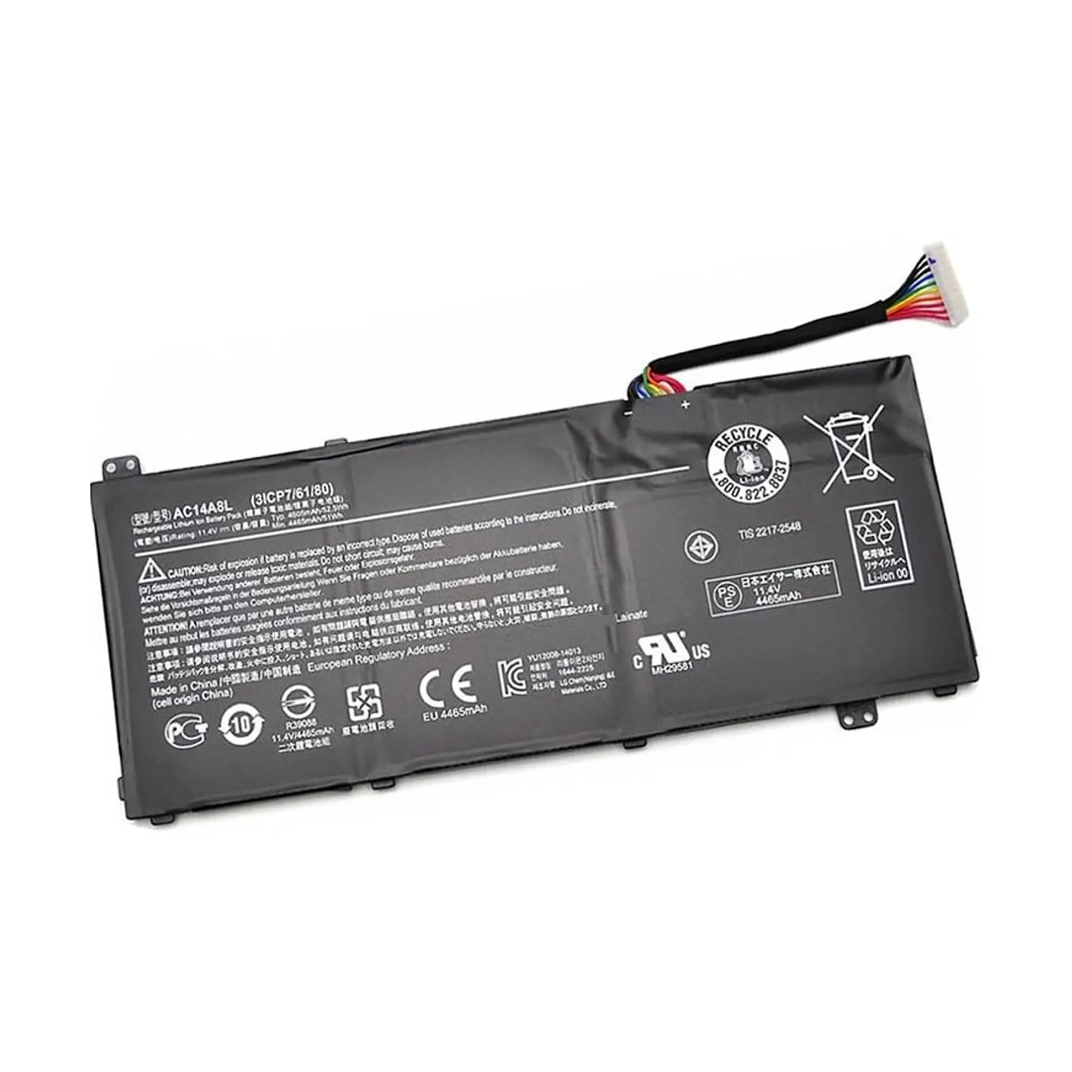 Batería Original Acer Vn7-571 Vn7-571G Vn7-591 3Icp7/61/80 51Wh Ac14A8L 1