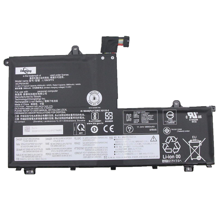 Bateria Lenovo Thinkbook 14 14-Iil 14-Iml15 15-Iml 11.4V 45Wh L19D3Pf1 1