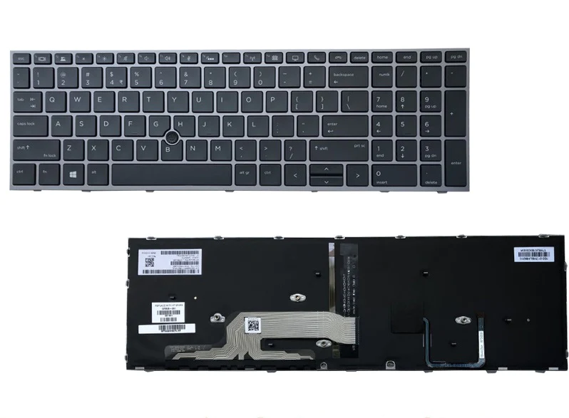 Teclado Us Backlit For Hp Zbook 15 G5 17 G5 (Not Fit For Hp 15U G5) L28407-001 1