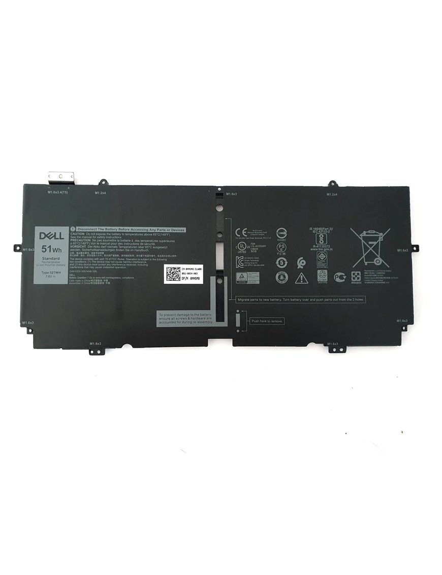 Bateria Original Dell Xps 13 7390 2 En 1 52Twh 51Wh Nn6M8 P103G P103G001 P103G002 1