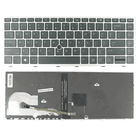 Teclado HP Elitebook 840 G5 G6 Retroiluminado Silver con Pointstick
