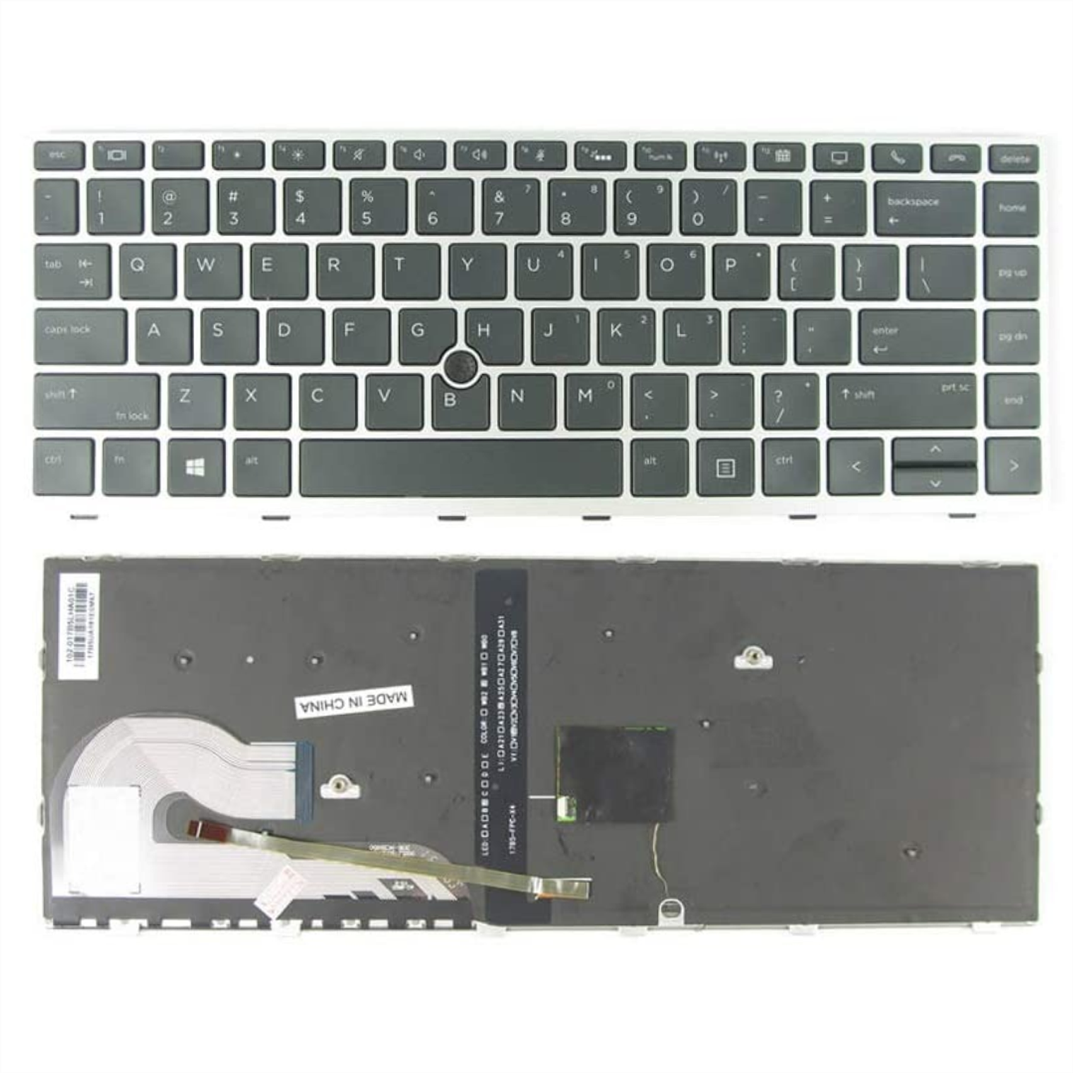 Teclado HP Elitebook 840 G5 G6 Retroiluminado Silver con Pointstick 1