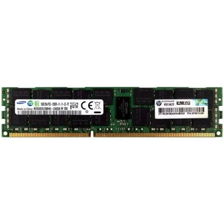 MEMORIA 16GB DUAL RANK X 4 PC3L-10600R (DDR3-1333) 627812-B21 1