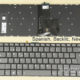 Teclado Lenovo Español La Backlit Gris Sin Frame Sn20M61952