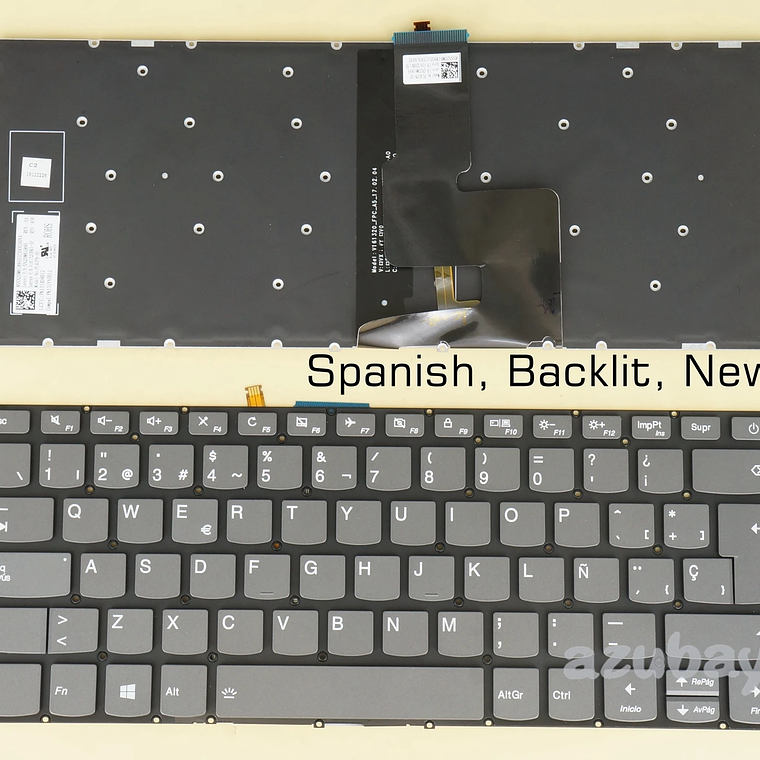 Teclado Lenovo Español La Backlit Gris Sin Frame Sn20M61952 1