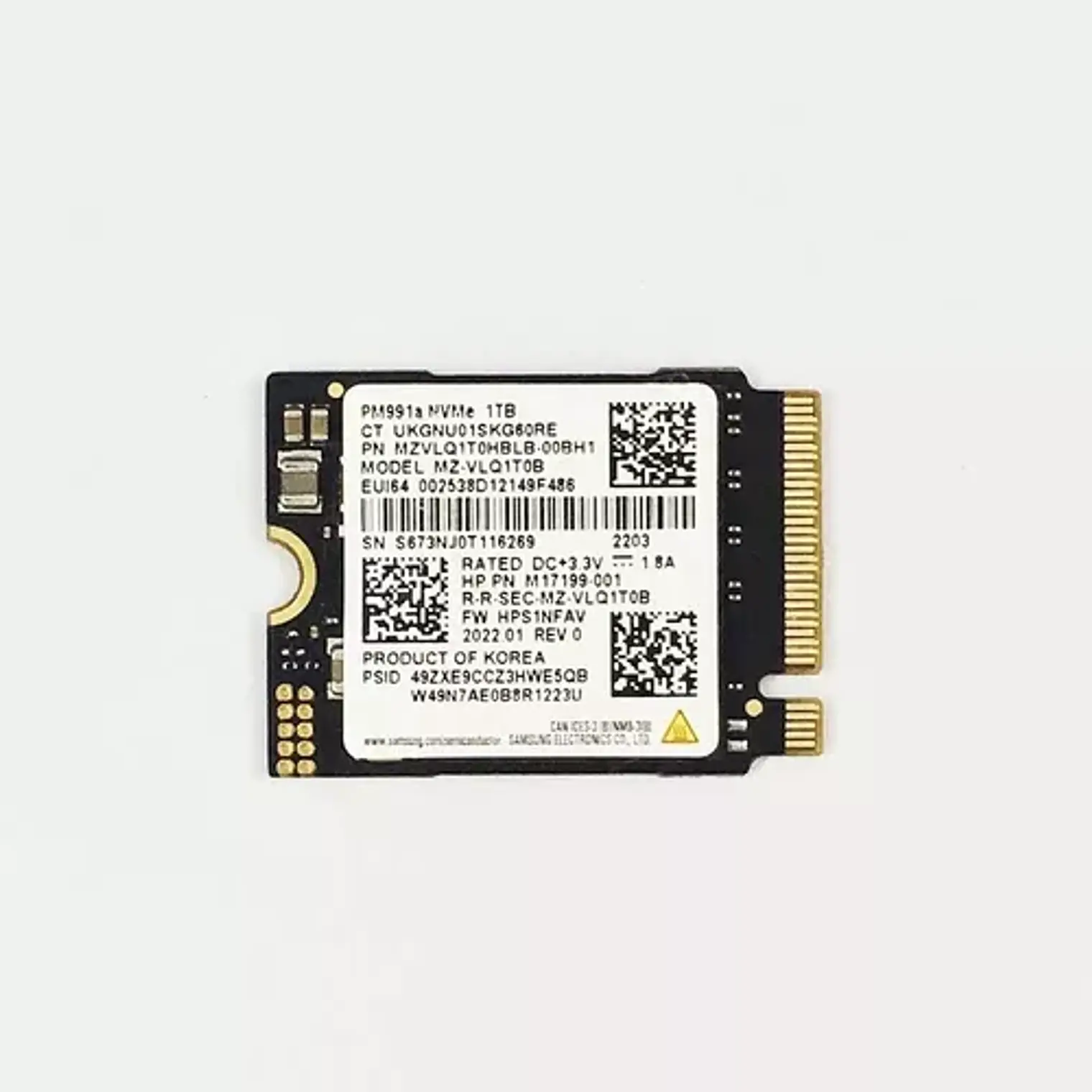 Disco Ssd Samsung 1Tb M.2 2230 Nvme Pcie Mzvlq256Hbjd-00B00 Pm991A 1