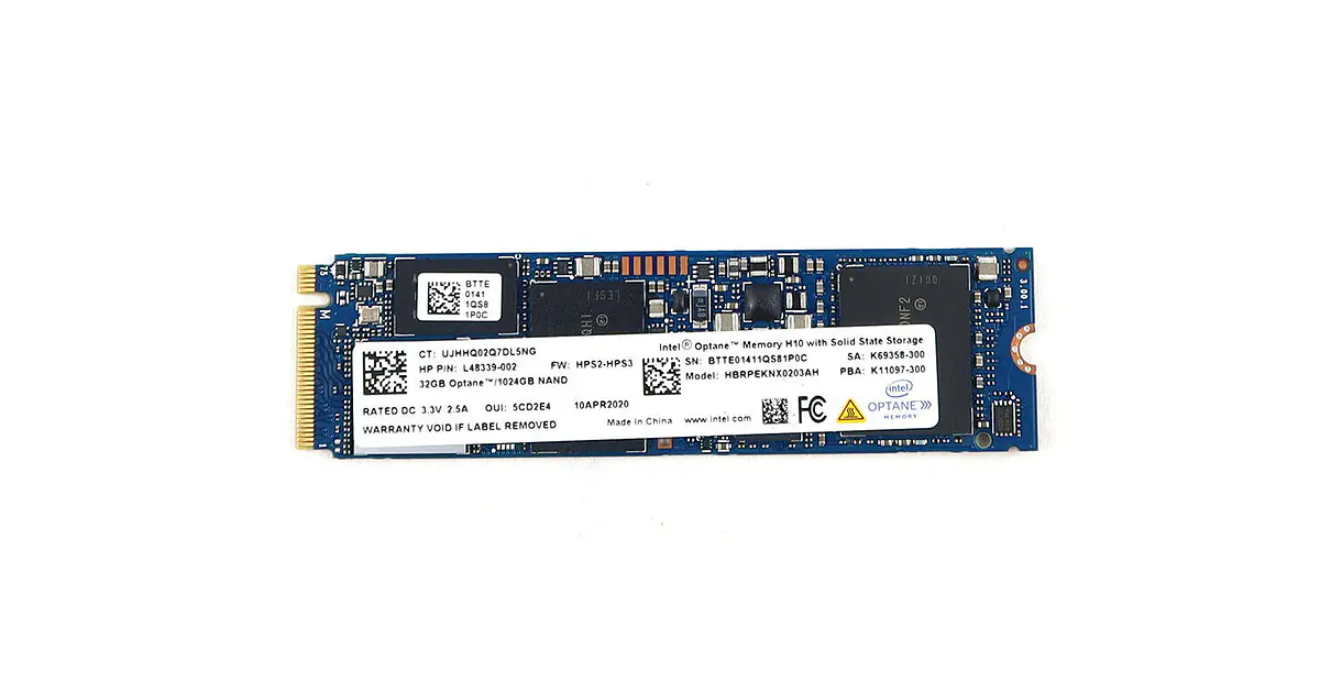 Intel Optane 1Tb Ssd M.2 2280 Nvme Memory H10 With 1Tb +3