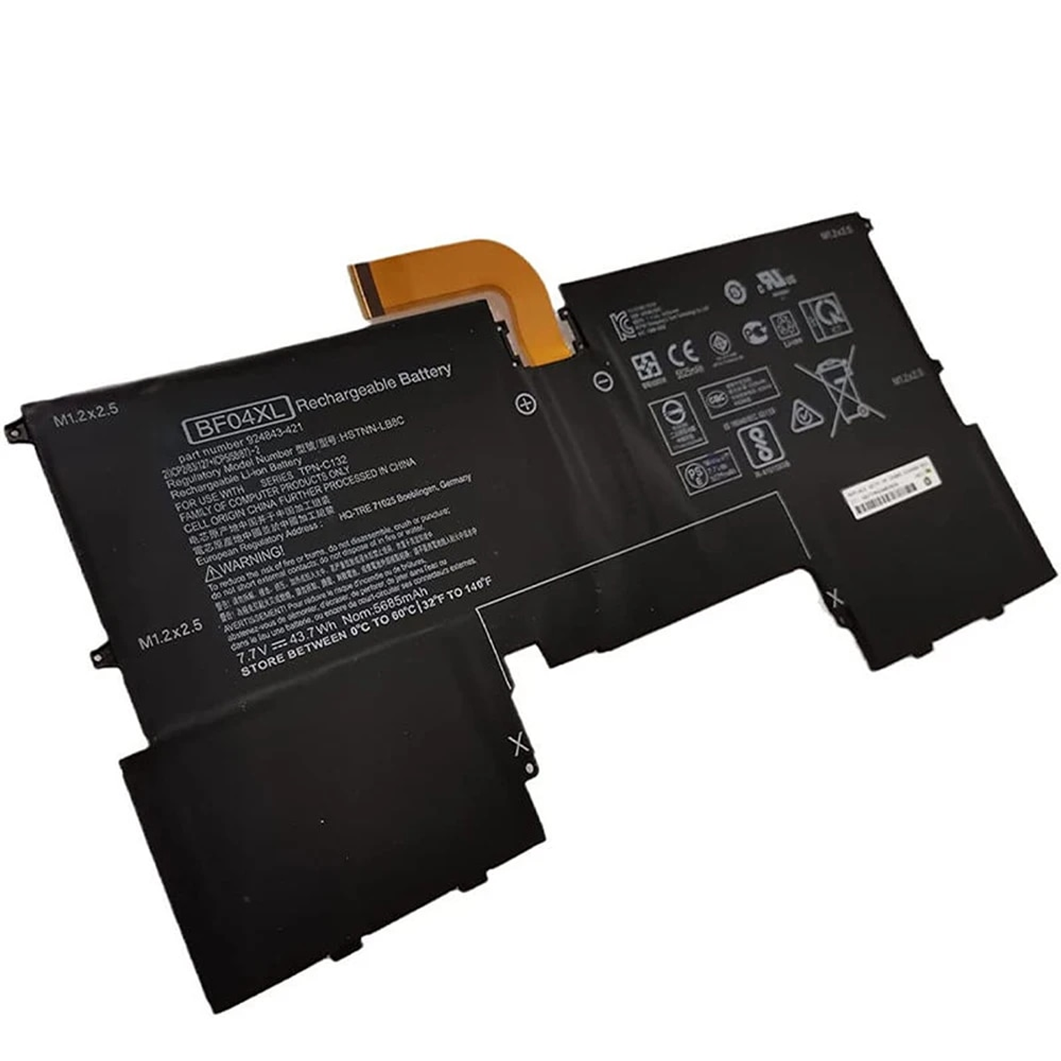 Bateria Bf04Xl Original De 43.7 W Para Hp Spectre 15T-Af000 13-Af000Tu 13-Af003Tu 13-Af524Tu 13-Af004No Hstnn-Lb8C 924843-421 924960-855 924960-855 1