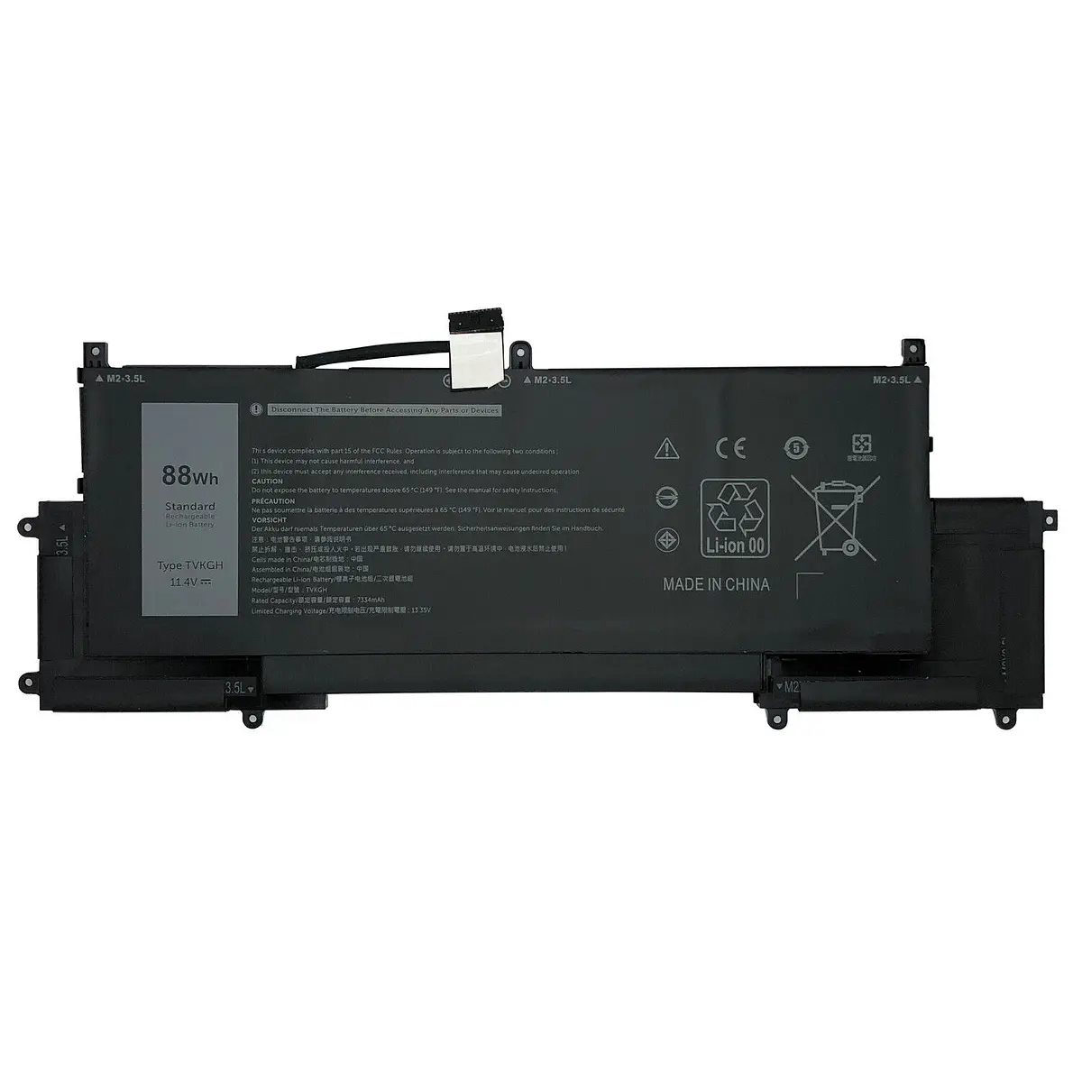 DELL NU209 Batteria Per Notebook | Ricambio Originale 3.7V 7Wh | Componenti Per Laptop Dell