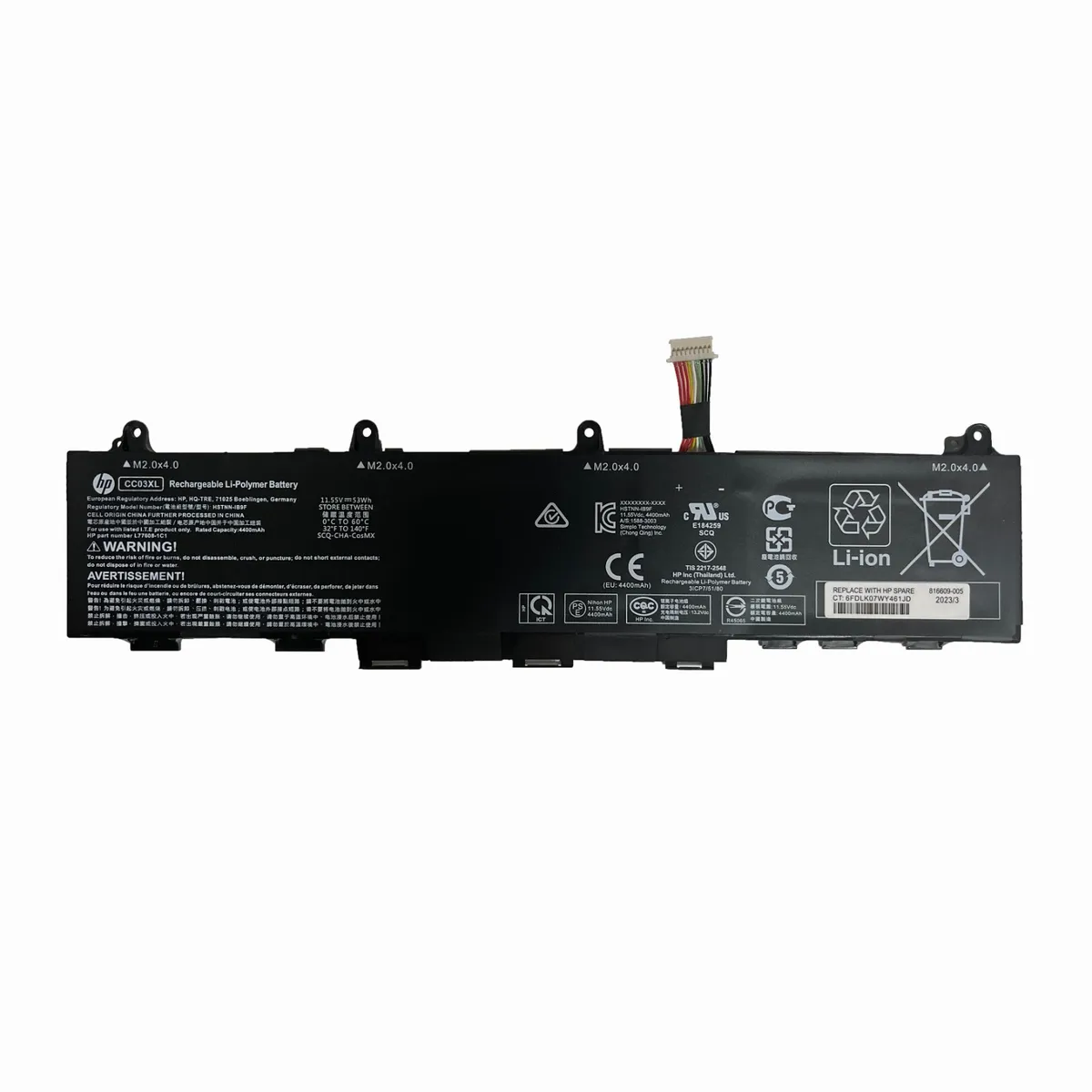 Bateria Cc03Xl Elitebook 845 G7 Series 53Wh L78555-005 Type A Hstnn-Ib9F 1