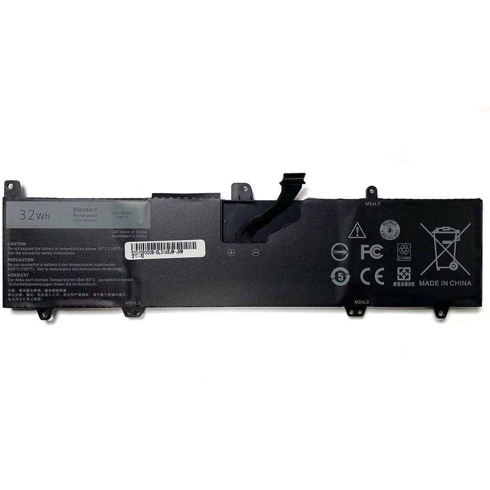 Bateria Original Dell 0Jv6J Ojv6J Black 4200mAh 32Wh 7.6V 0Jv6J 1